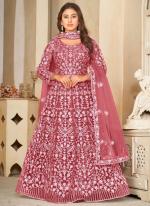 Net Gajari Ceremonial Wear Embroidery Work Anarkali Suit